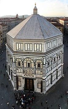 Facciata e cupola del Battistero di San Giovanni