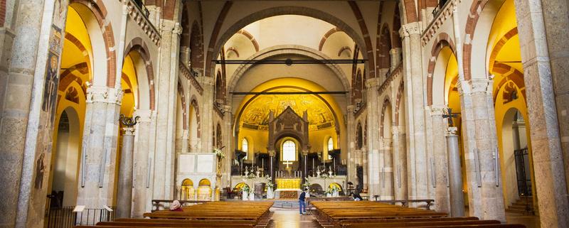 Interno della basilica di Sant'Ambrogio